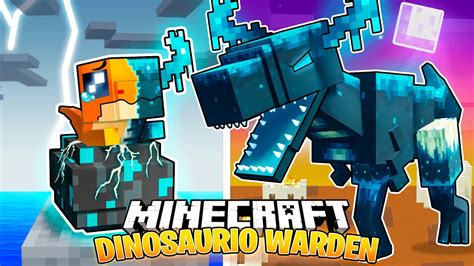 Sobreviv D As Como Un Dinosarurio Warden En Minecraft Hardcore