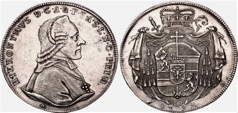 Austrian States Salzburg 1 Taler 1788 M Katz Auction