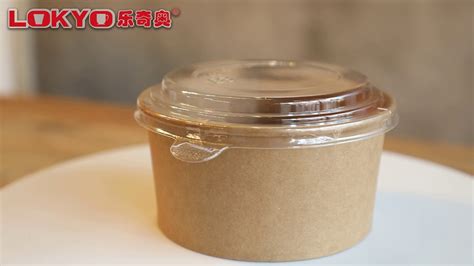 LOKYO Disposable Food Container Kraft Paper Bowl YouTube