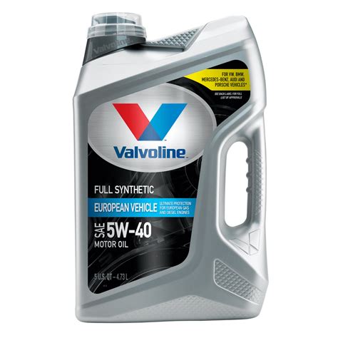 Valvoline European Vehicle Full Synthetic Sae 5w 40 Motor Oil 5 Qt