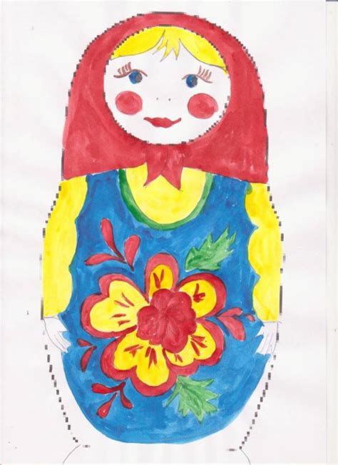 Рисование «Матрешка» (1 фото). Воспитателям детских садов, школьным ...