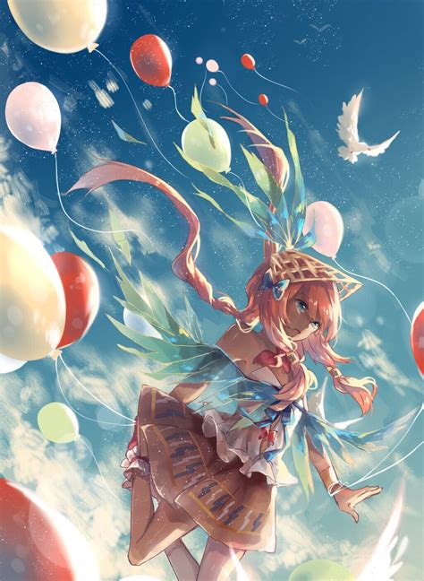 Anime Girls Balloons Wallpapers Hd Desktop And Mobile Backgrounds