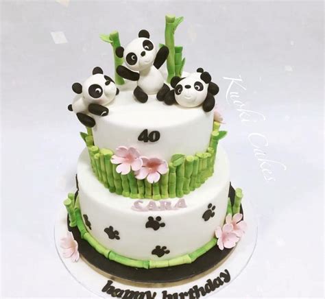 Panda Cake Birthday Decorated Cake By Donatella Cakesdecor