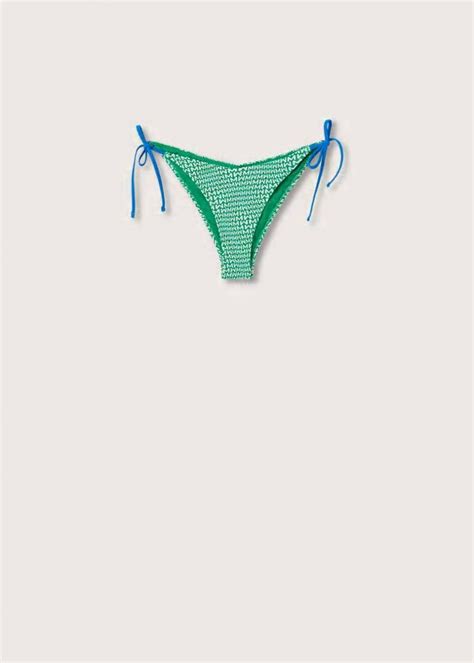 Mujer Braguita bikini lazo Verde Bikinis y bañadores Mango Jmcharro