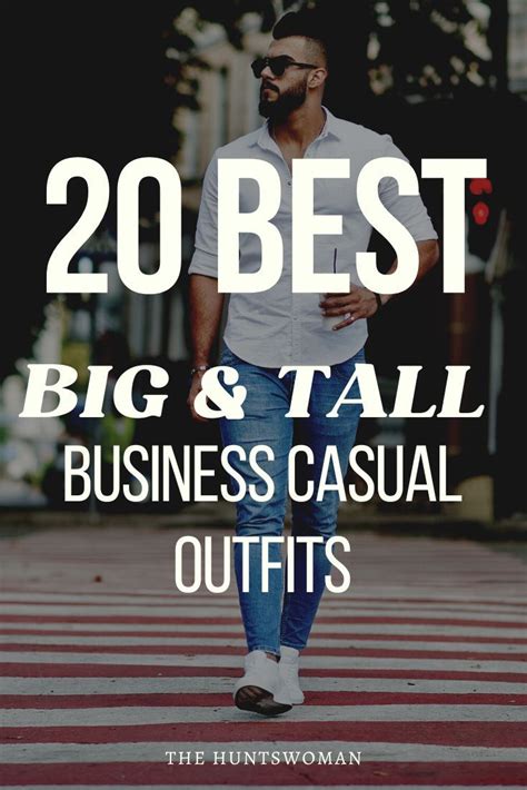 20 Big & Tall Business Casual Outfit Ideas for Bigger Guys | Big and ...