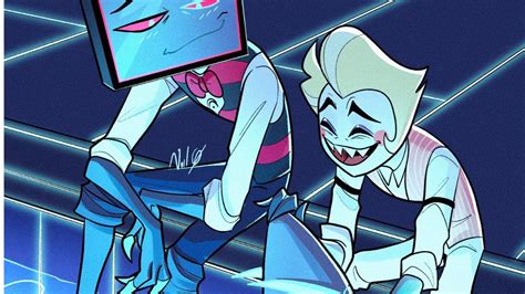 Vox and lucifer talk sharks. - Hazbin Hotel comic dub - YouTube