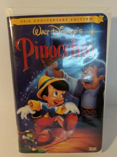 Pinocchio 60th Anniversary Edition VHS Tape Walt Disney Video Clamshell