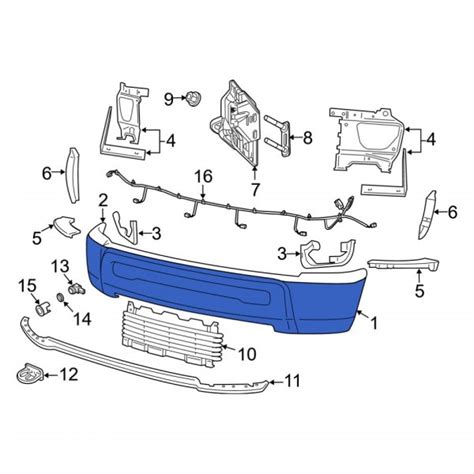 Ram OE 68260085AA Front Bumper Face Bar