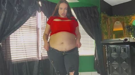 Weight Gain Turn On Until Riding Orgasm BBW Belly Fetish AthenaBlaze Clips Sale
