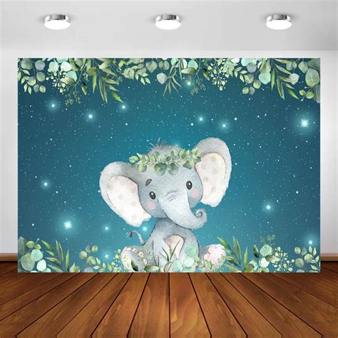 Fondo De Elefante Para Fiesta De Beb Tel N De Fondo De Elefante Para