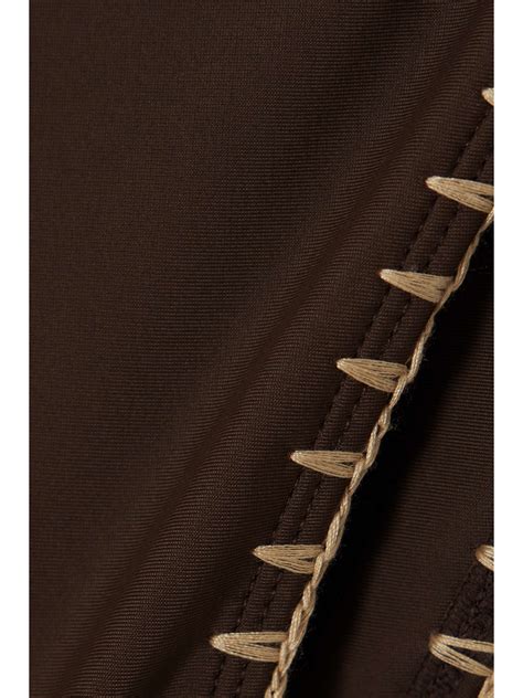 Faithfull Net Sustain Alani And Delia Stretch Econyl Triangle Bikini Net A Porter