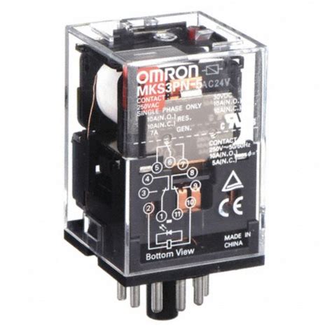 Omron General Purpose Relay 24v Ac Coil Volts 10a 240v Ac Contact