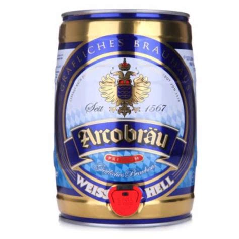 Bia Arcobrau Weissbier Hell 5.3% Đức - bom 5 lít
