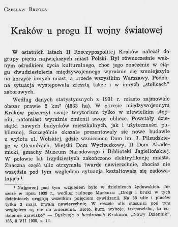 To przeczytałam Kraków w czasie II wojny światowej materiały sesji