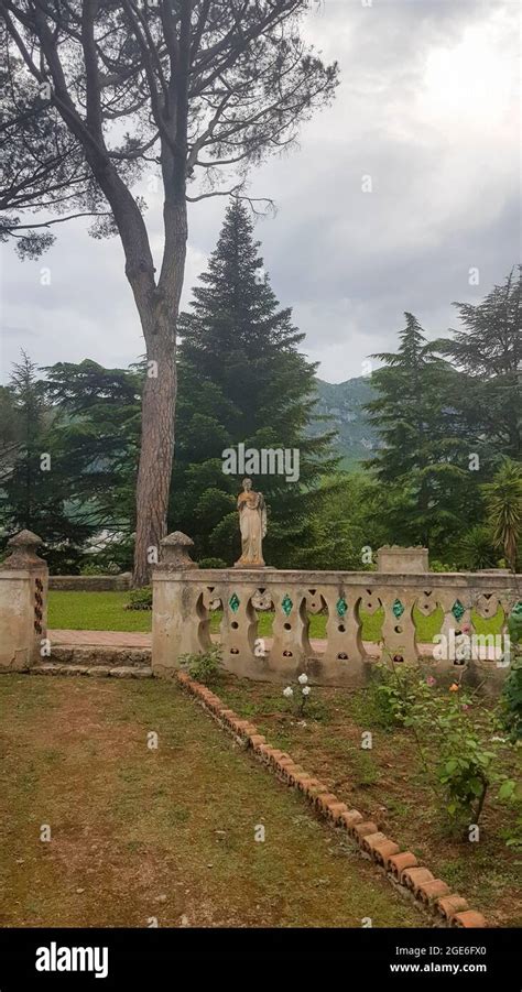 Beautiful View From The Garden Of Villa Cimbrone Ravello Village