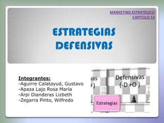 Cap13 ESTRATEGIAS DEFENSIVAS PPT