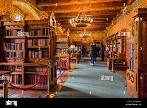 The Library In Cardiff Castle Castell Caerdydd Cardiff Wales
