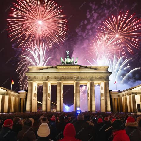 Premium AI Image | New Years Eve at the Brandenburg Gate New Years