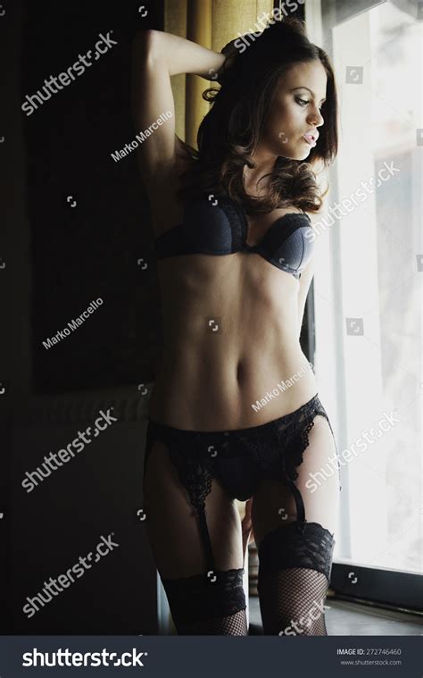 Sexy Woman Next Window Lingerie Stock Photo 272746460 Shutterstock