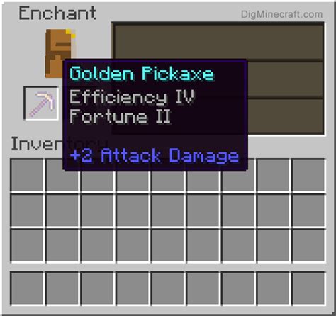 How to make an Enchanted Golden Pickaxe in Minecraft