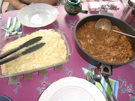 Cappelini mit Champignon Bolognese Soße Rezept kochbar de