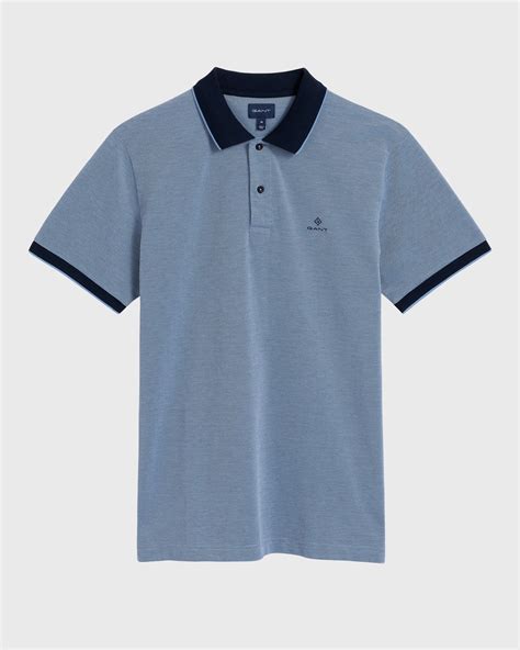 GANT Erkek Mavi Regular Fit Pique Rugger Polo 2012012 GANT