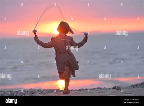 Little Girl Jumping Rope Hi Res Stock Photography And Images Alamy