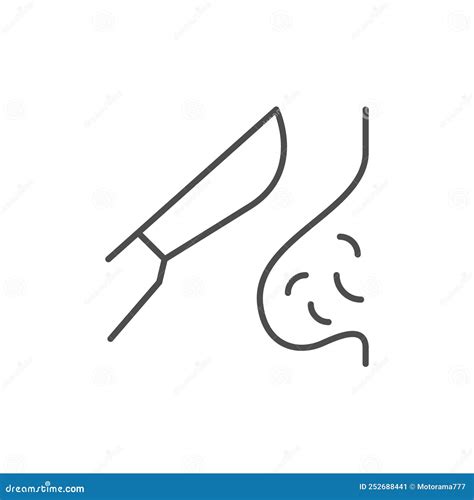 Hemorrhoidal Surgery Line Outline Icon Cartoon Vector | CartoonDealer