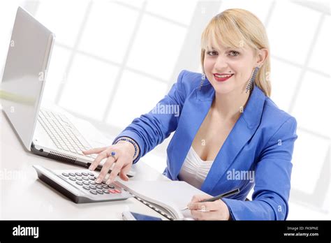 Blonde secretary Banque de photographies et dimages à haute résolution Alamy