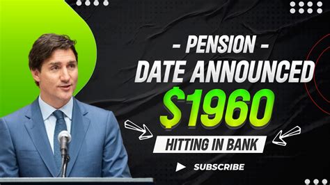 Extra 1960 In The CPP Pension Date For Seniors Has Been Confirmed By