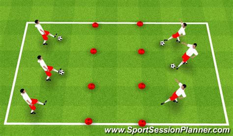 Footballsoccer U8 Inside Push Pass Technical Passing And Receiving Beginner