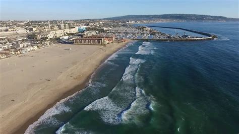 Redondo Beach And Hermosa Beach Drone Aerial View Dji Phantom 3 Los