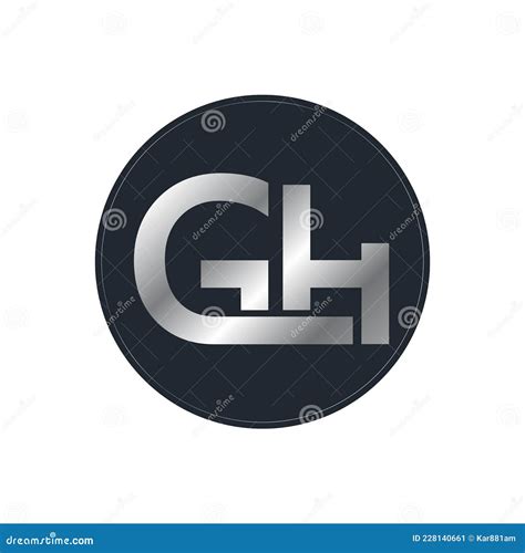 GH HG G H Abstract Letters Logo Stock Vector Illustration Of