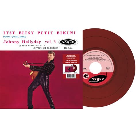 Johnny Hallyday Ep N Itsy Bitsy Petit Bikini Vinyle