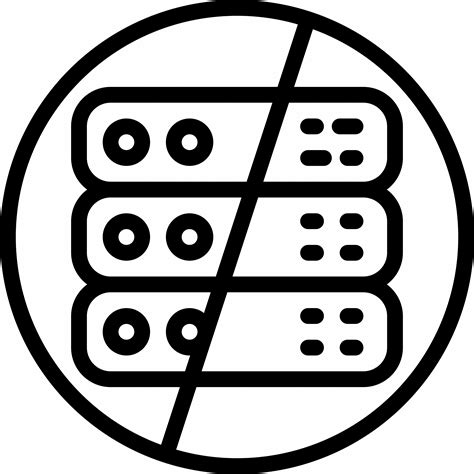 serverless servers prohibited icon   iconfinder