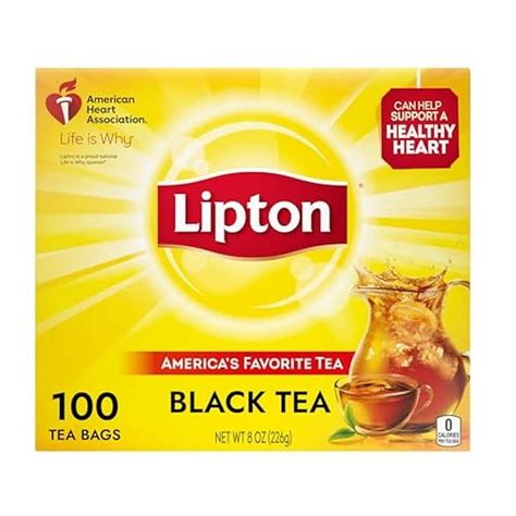 Lipton Black Tea Bags Hot Or Iced Tea Bags Total Count Walmart