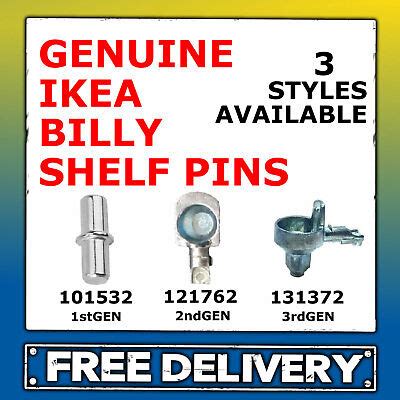 Ikea Billy Shelf Supports Pins Pegs Fixings All Styles In Stock