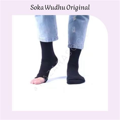 Jual Kazarasock Kaos Kaki Wudhu Soka Hitam All Size Shopee Indonesia