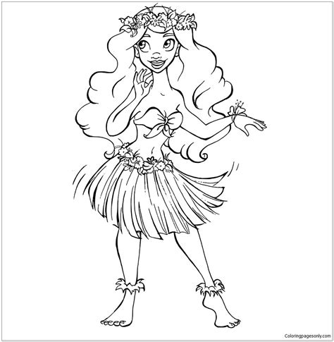 Moana Disney Princess Adult Fan Art Coloring Page Free Coloring Pages My XXX Hot Girl