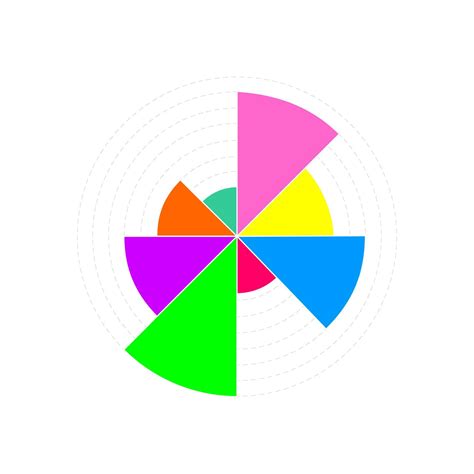 Circle Chart Example Wheel Diagram With 8 Colorful Segments Of