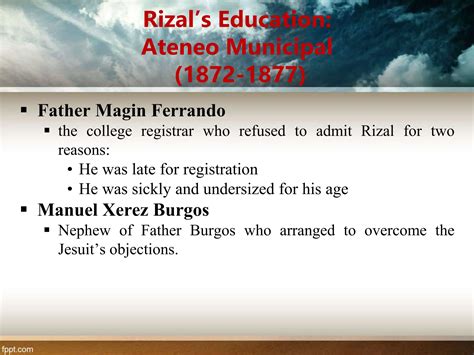 UNIT 3: RIZAL - EDUCATION AND CAREER | PPT
