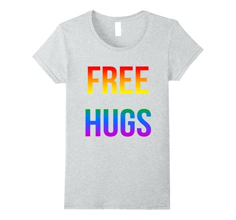Lgbt Gay Pride Free Hugs Rainbow T Shirt Yolotee