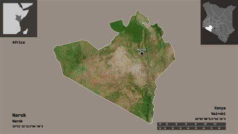 Narok County Republic of Kenya, Rift Valley Province Map Vector ...