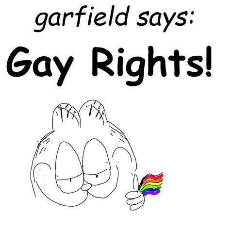 Garfield Says Gay Rights Poster Stars Painting By James Kelly Pixels