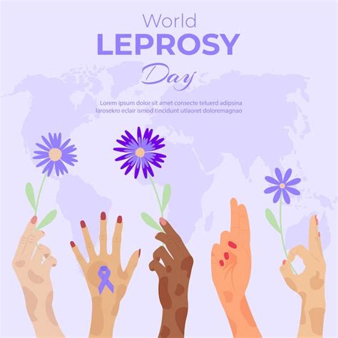 Premium Vector World Leprosy Day Concept Design Januaryvector