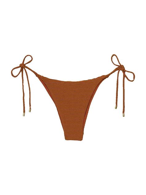 Vix By Paula Hermanny Women S Kayla Tie Side Bikini Bottom Camel