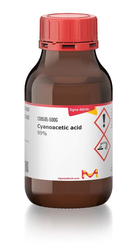 Aldrich Cyanoacetic acid 코랩샵 KOLAB 연구용 기자재 실험용 기초 소모품 및 연구 장비 전문 쇼핑몰