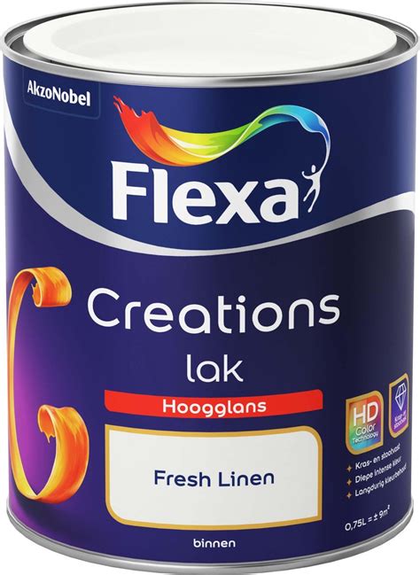 Flexa Creations Lak Hoogglans Fresh Linen 750 Ml Bol