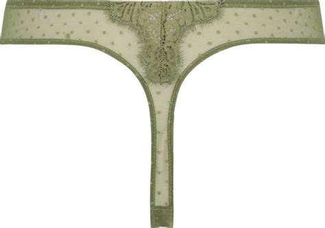 Hunkemöller Dames Lingerie String Marilee Groen maat S bol