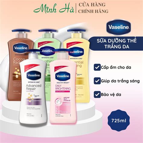 Sữa Dưỡng Thể Vaseline Healthy Bright Daily Brightening 725ml Giúp